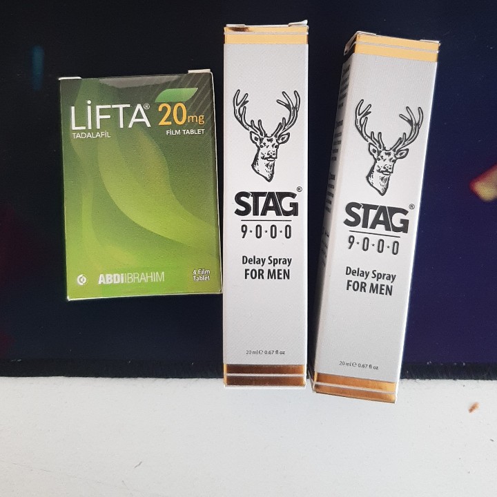 Lifta 20 Mg 4 Tablet + Stag 9000 Sprey